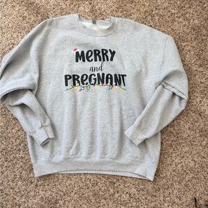 Merry and Pregnant Sweatshirt XL